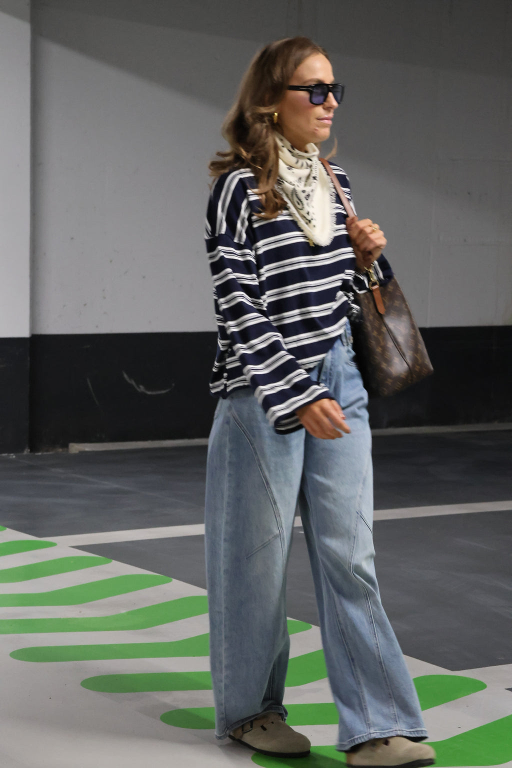Léa gestreepte longsleeve marine
