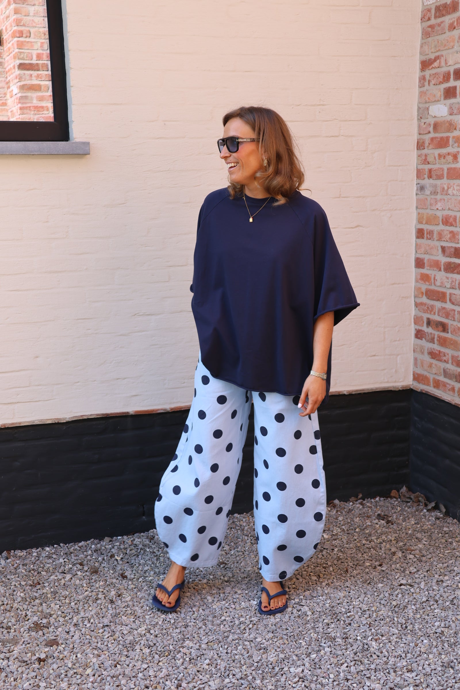 Gulia oversized T-shirt marine