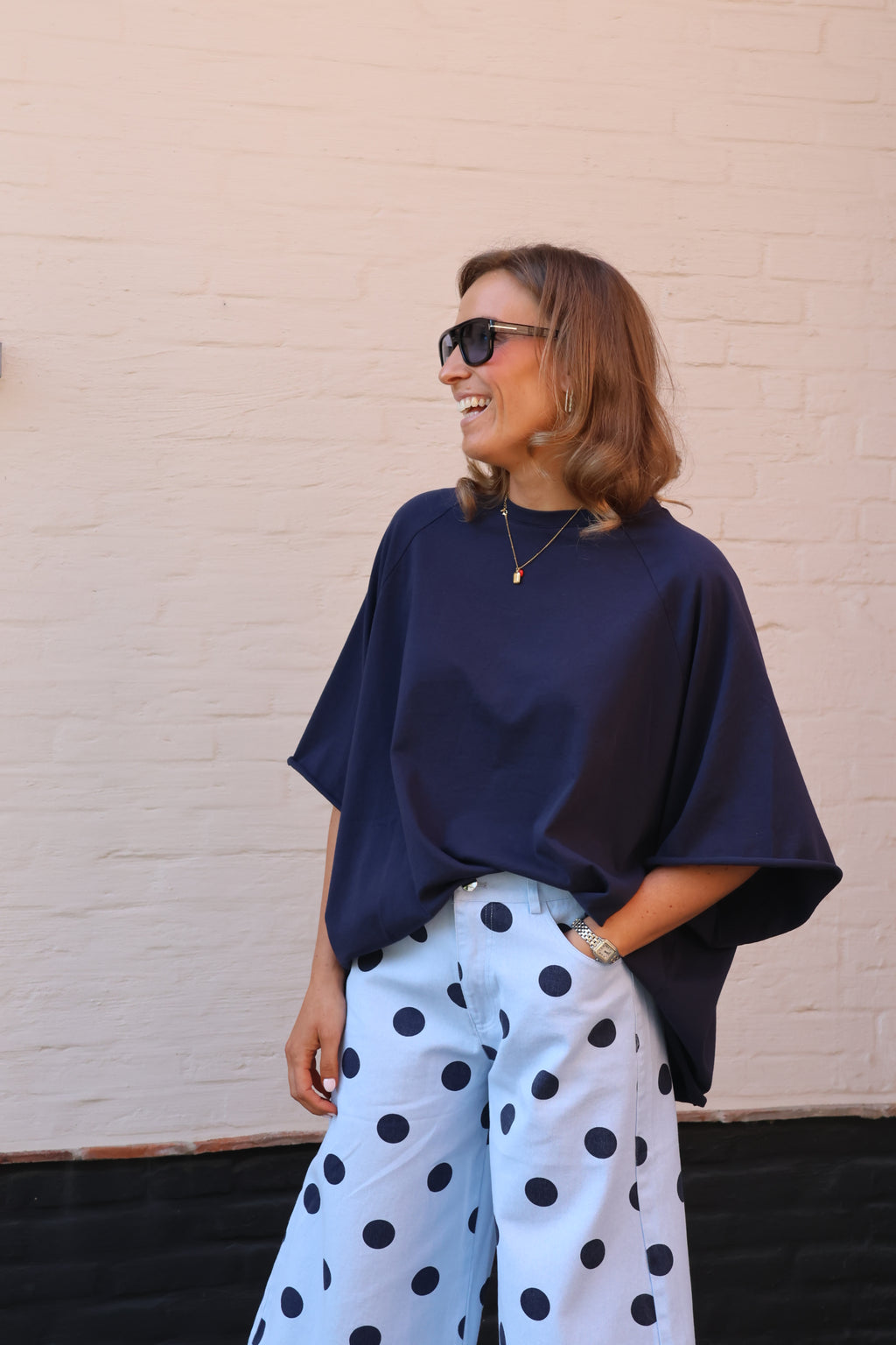 Gulia oversized T-shirt marine