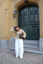 Billie korte trenchcoat beige