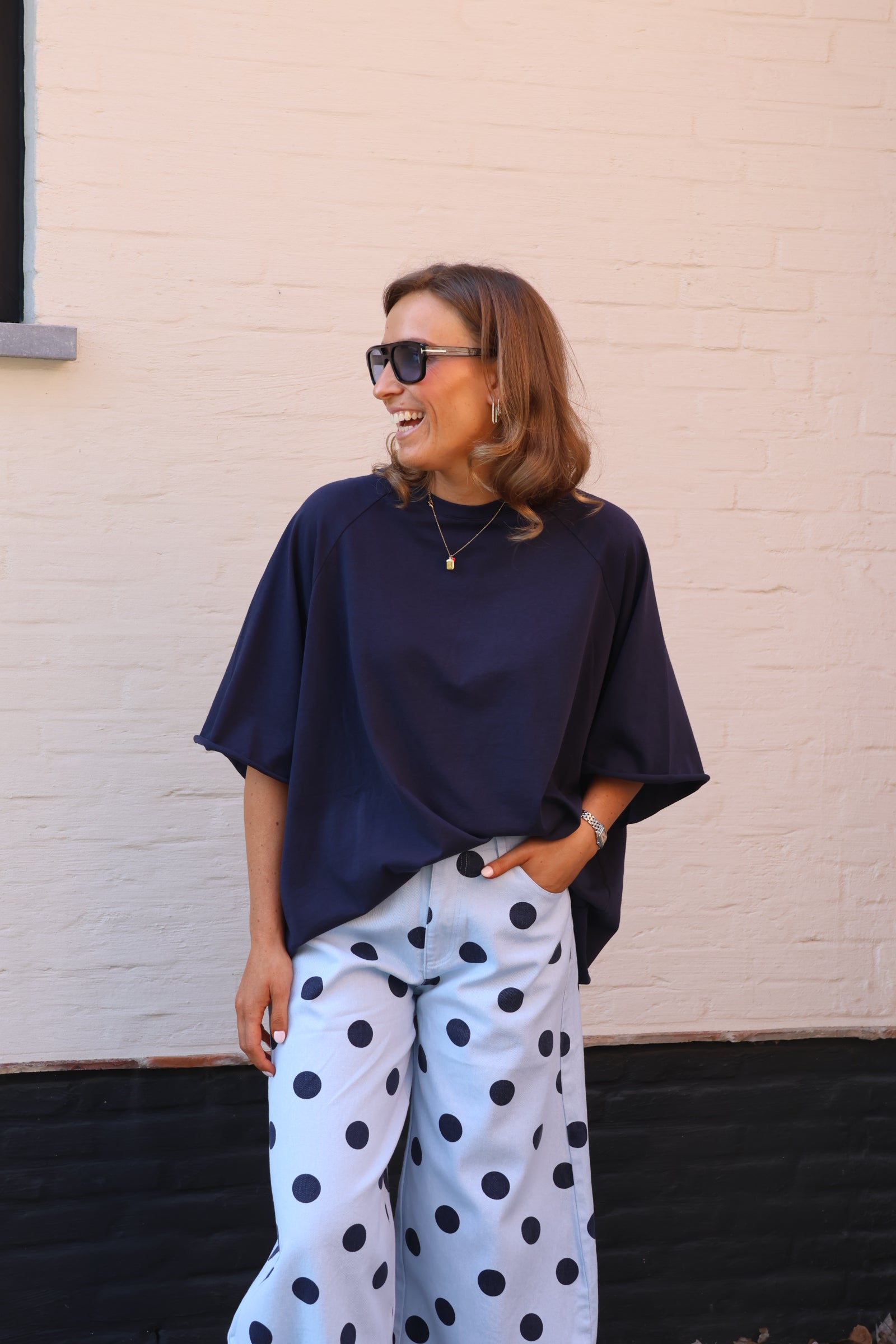 Gulia oversized T-shirt marine