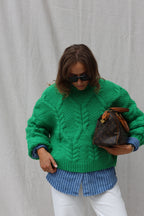 Joanne cable knit groen