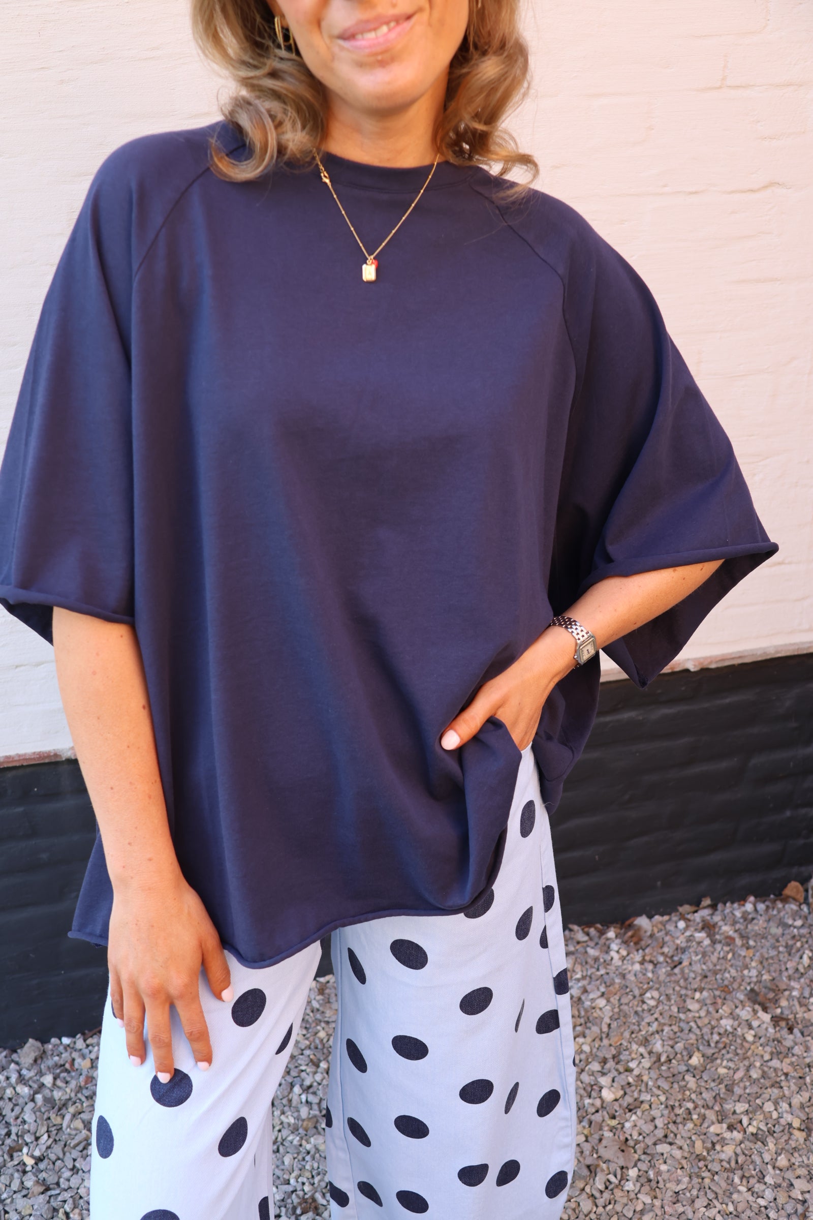 Gulia oversized T-shirt marine