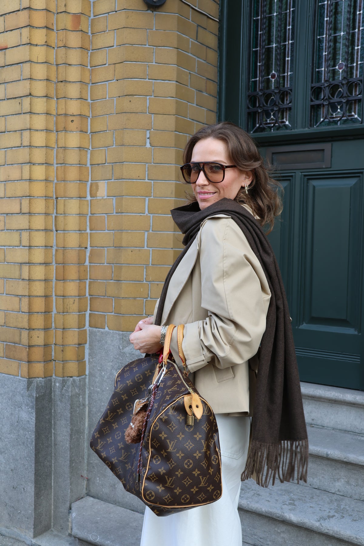 Billie korte trenchcoat beige