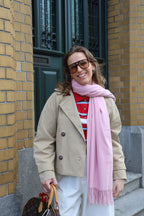 Billie korte trenchcoat beige