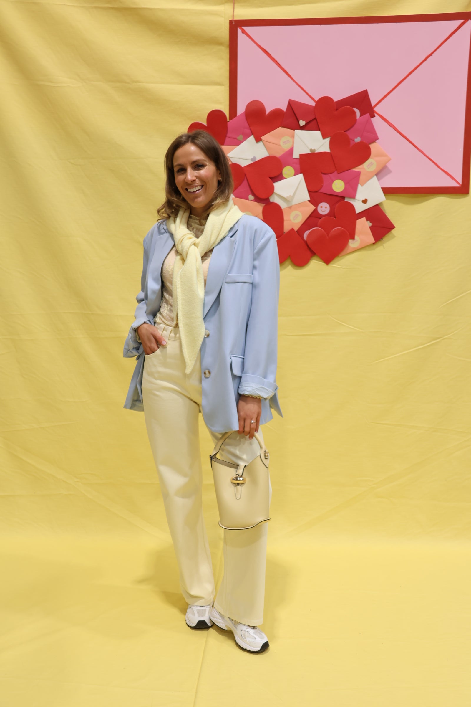 Edith straight jeans lichtgeel