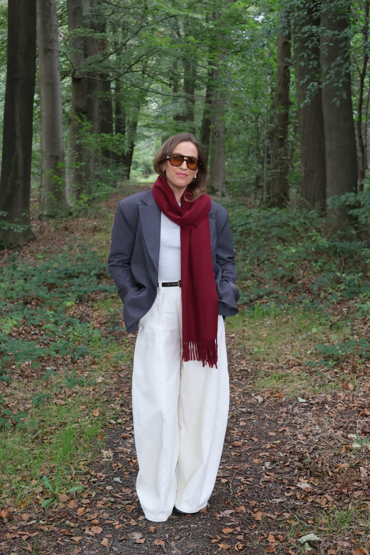 Tirza sjaal bordeaux