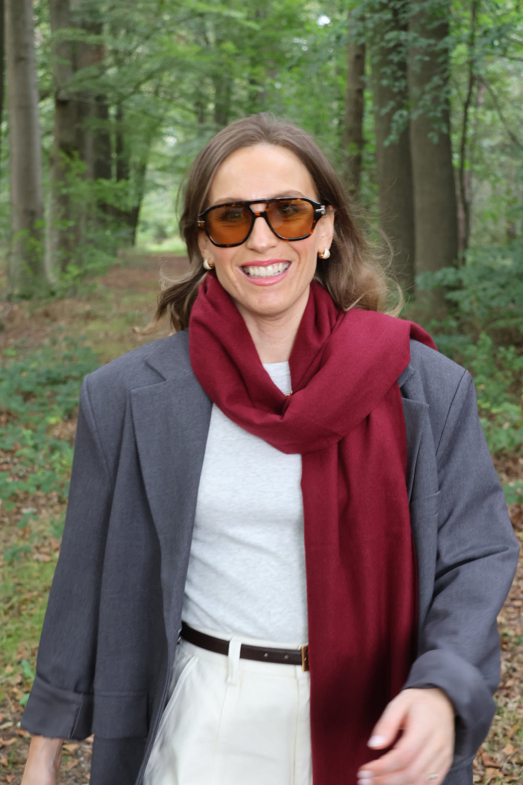 Tirza sjaal bordeaux