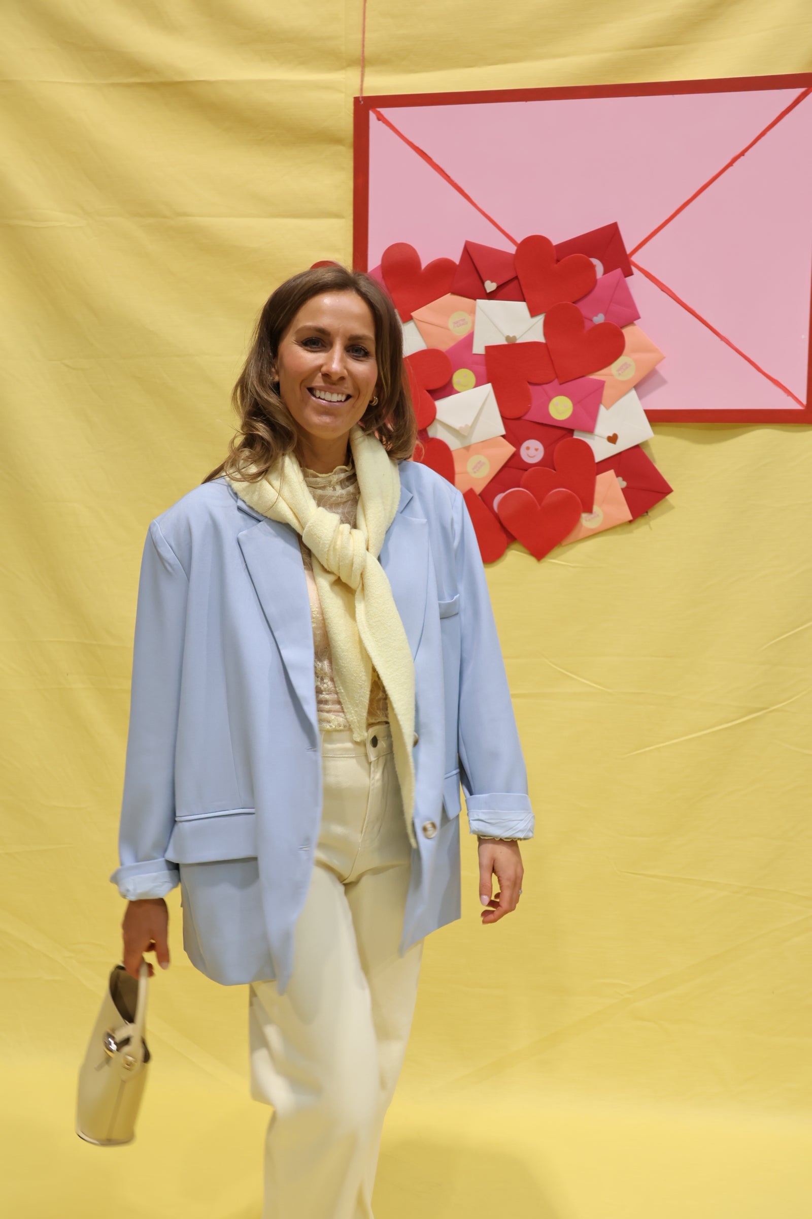 Cara oversized blazer lichtblauw