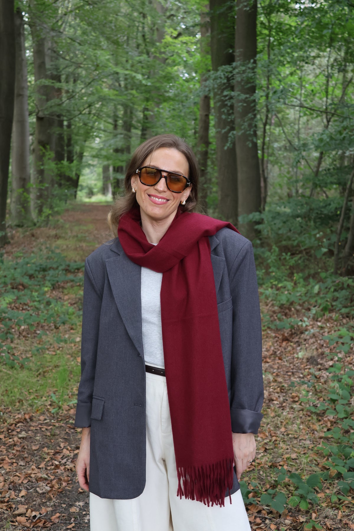 Tirza sjaal bordeaux