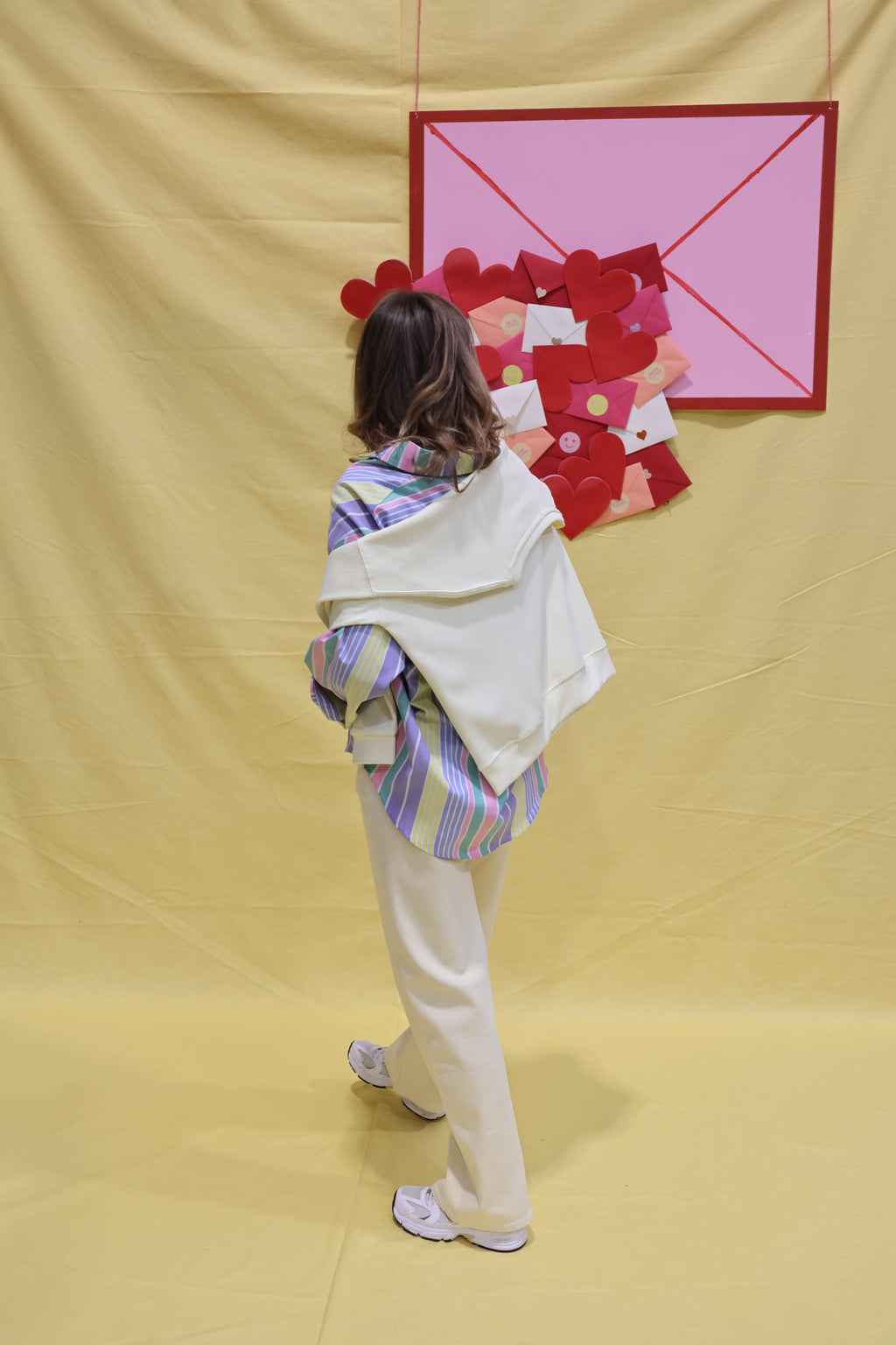 Edith straight jeans lichtgeel