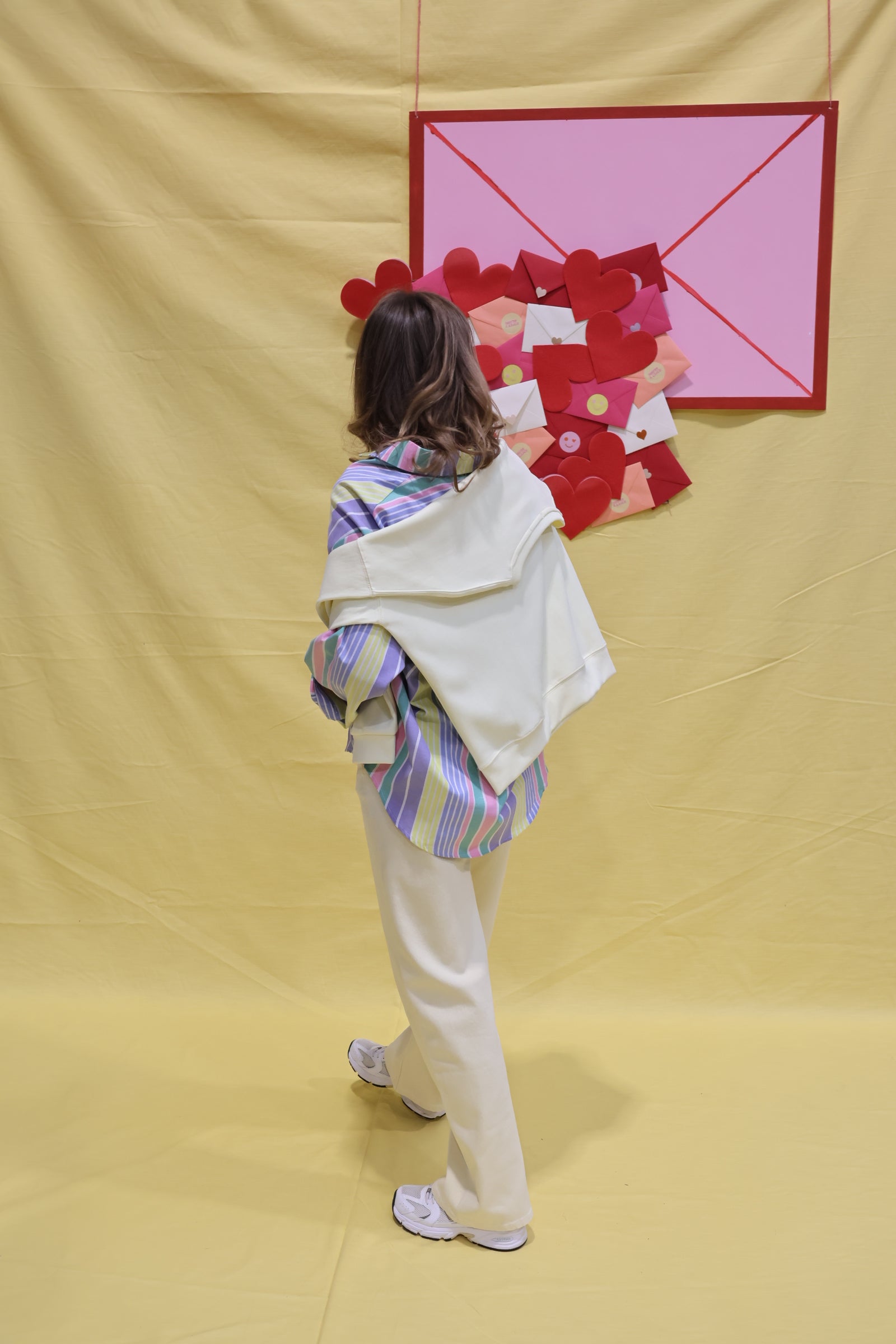 Edith straight jeans lichtgeel