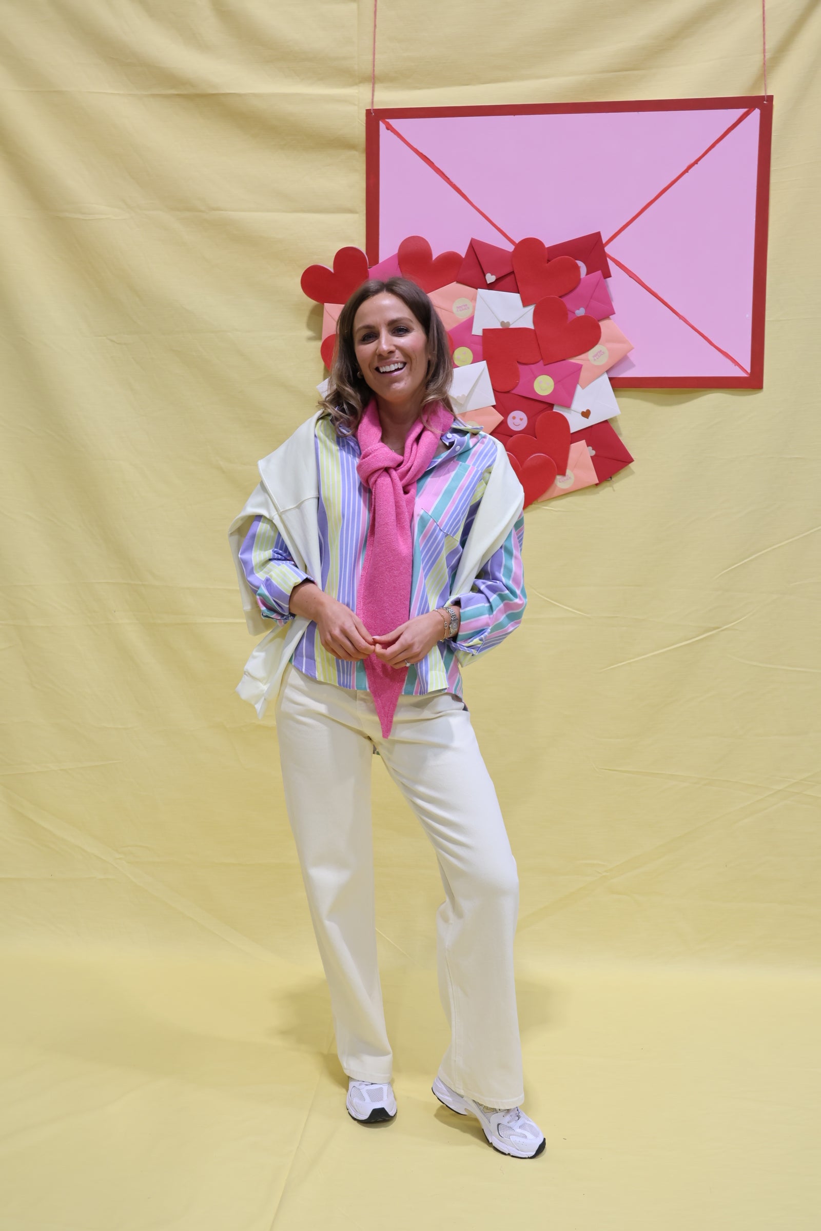 Edith straight jeans lichtgeel