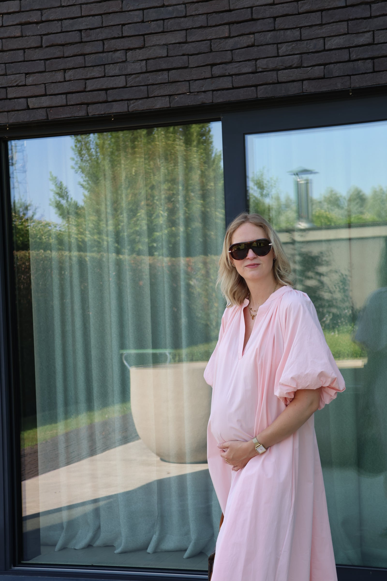 Ruby maxi jurk babyroze