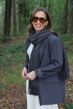 Tirza sjaal donkergrijs