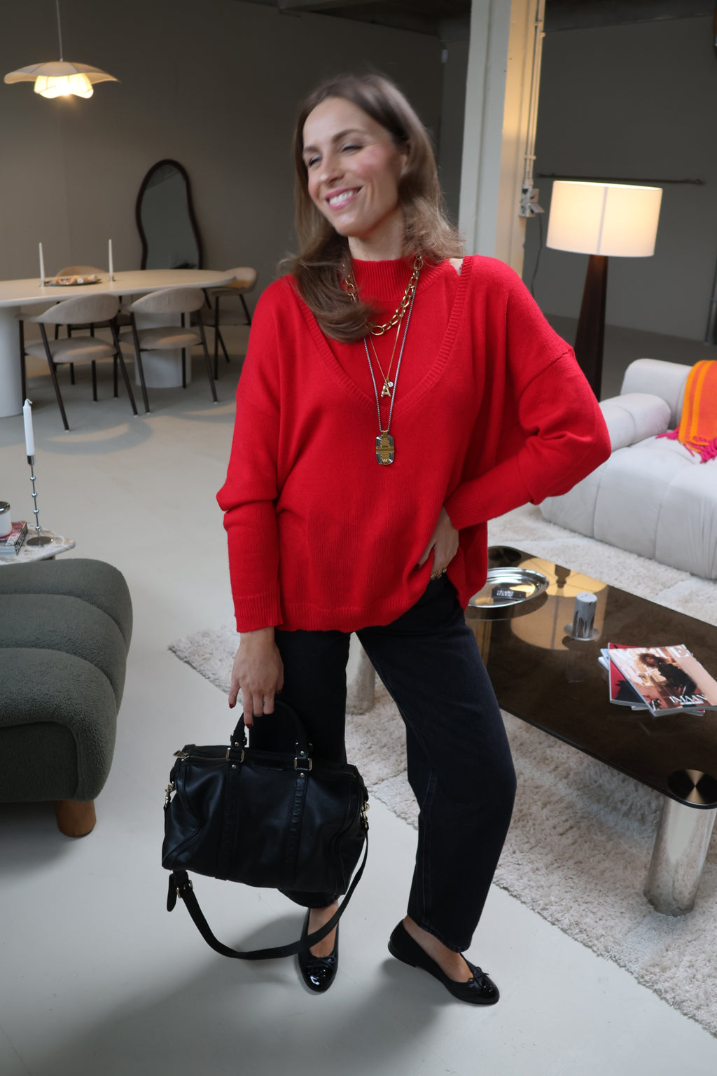Celise twinset rood