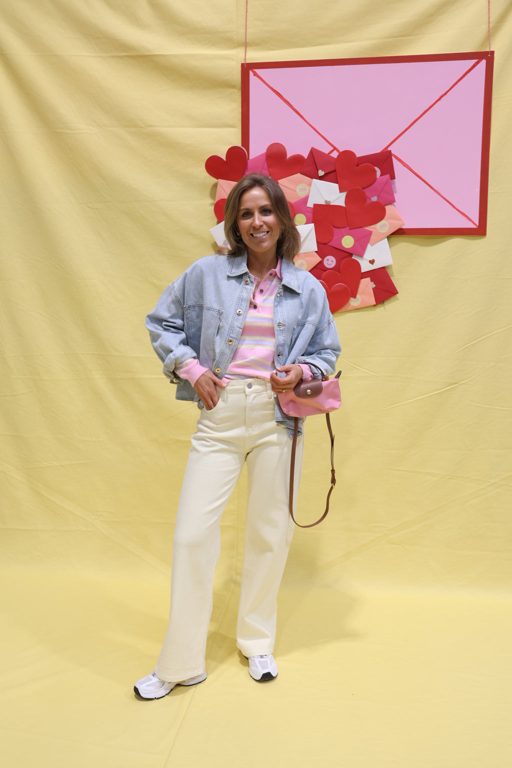 Edith straight jeans lichtgeel