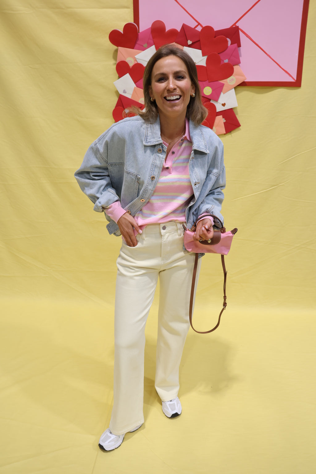 Edith straight jeans lichtgeel