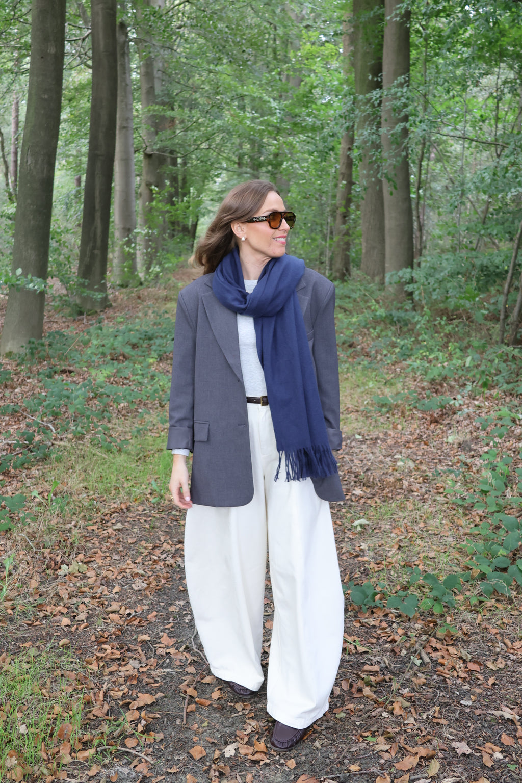 Tirza sjaal blauw
