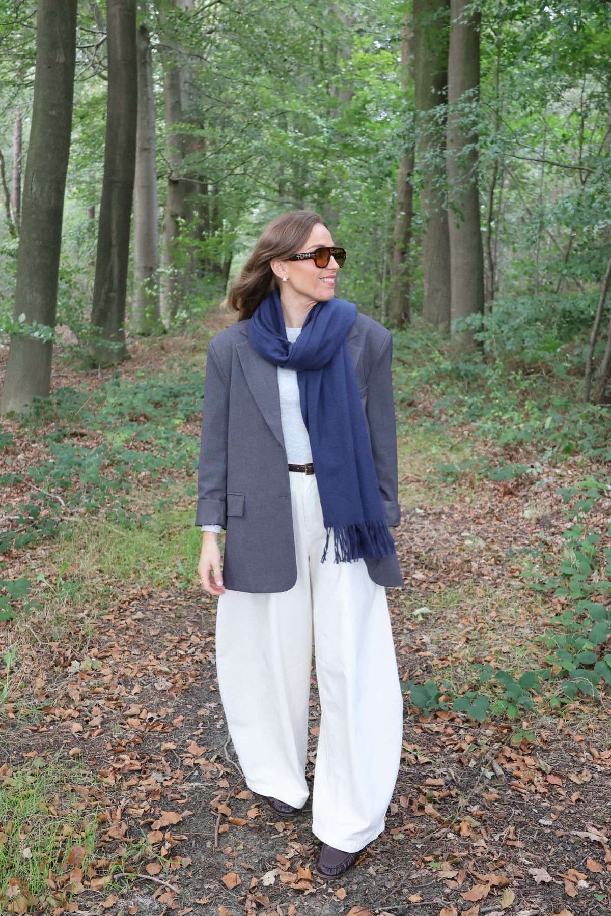 Tirza sjaal blauw