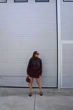 Roxy jack in leerlook bordeaux