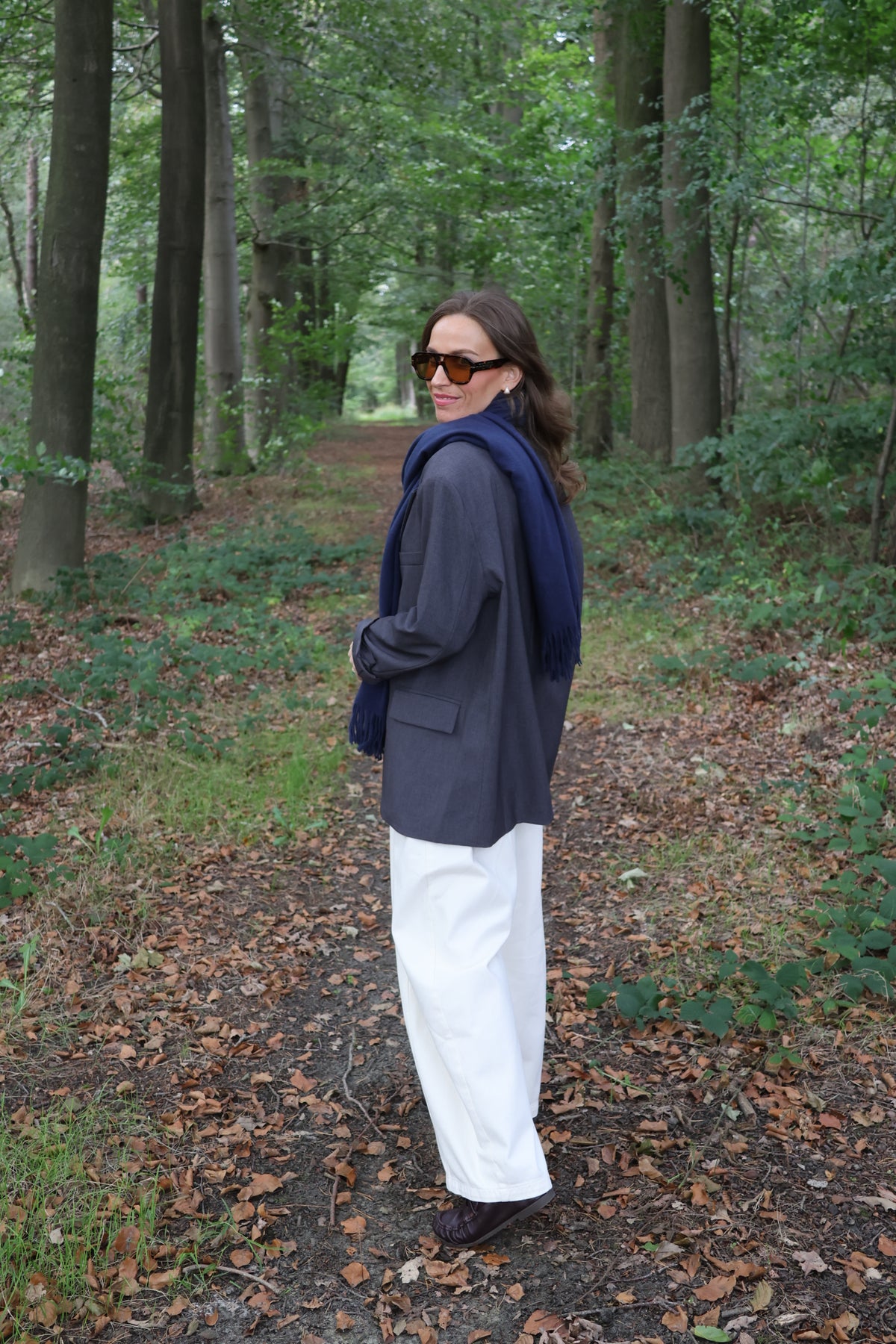 Tirza sjaal blauw