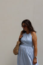 Colette maxi jurk lichtblauw