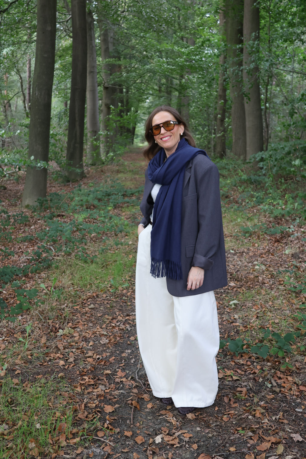 Tirza sjaal blauw