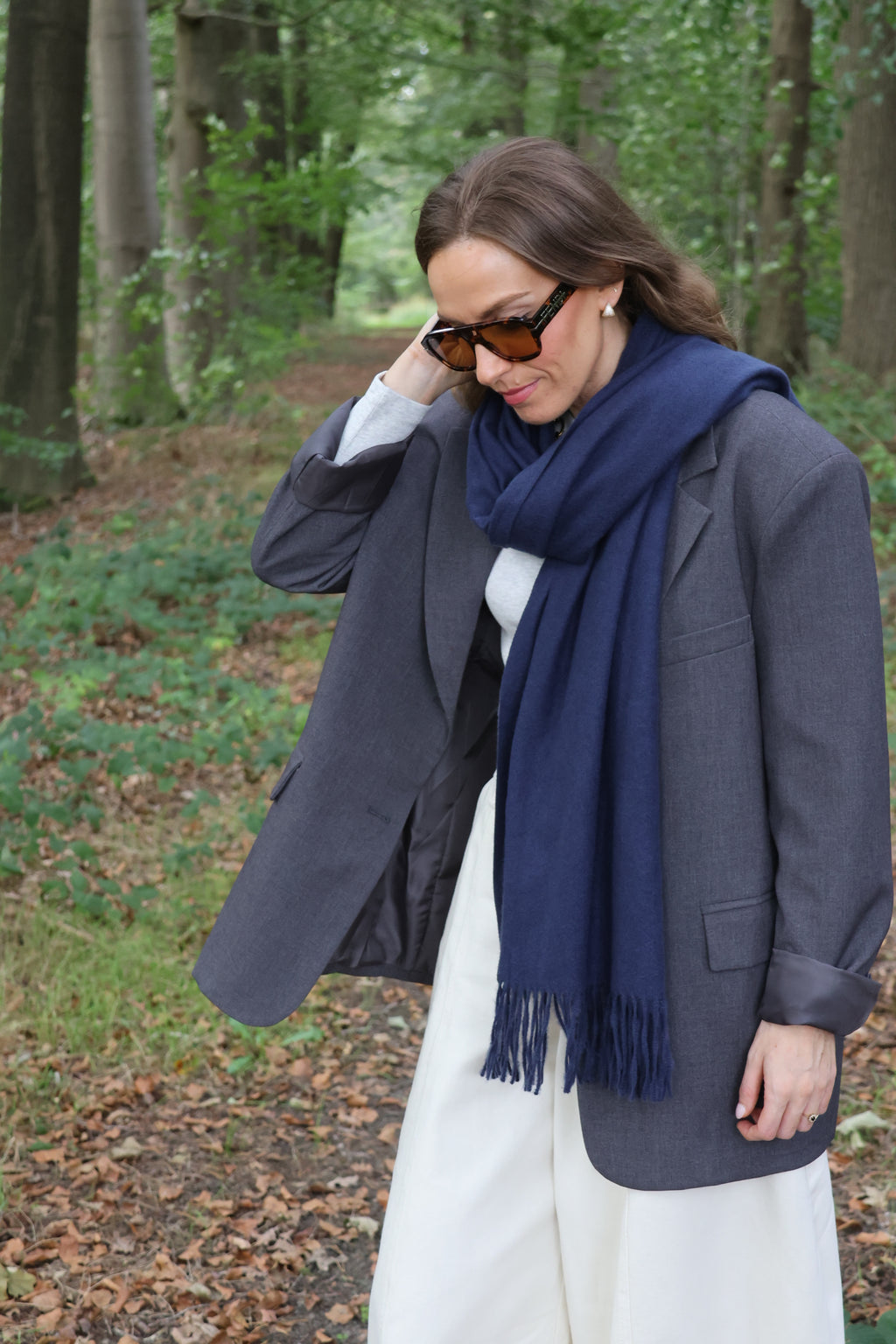Tirza sjaal blauw