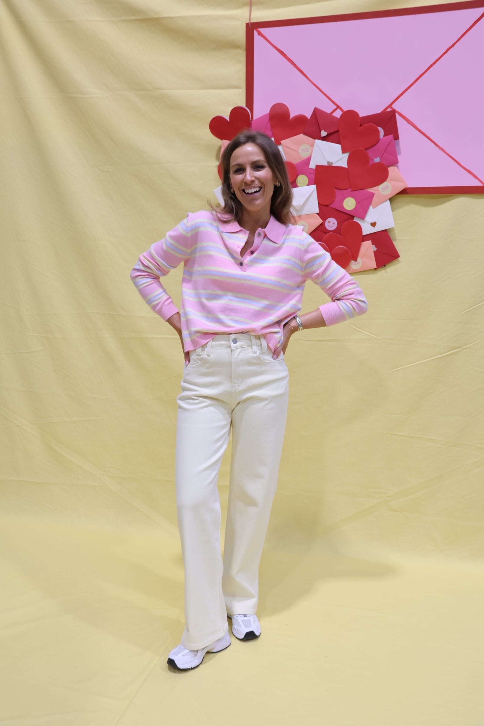 Ellen gestreepte polo pastel multicolor