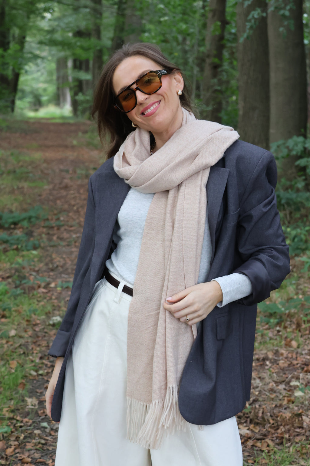 Tirza sjaal beige
