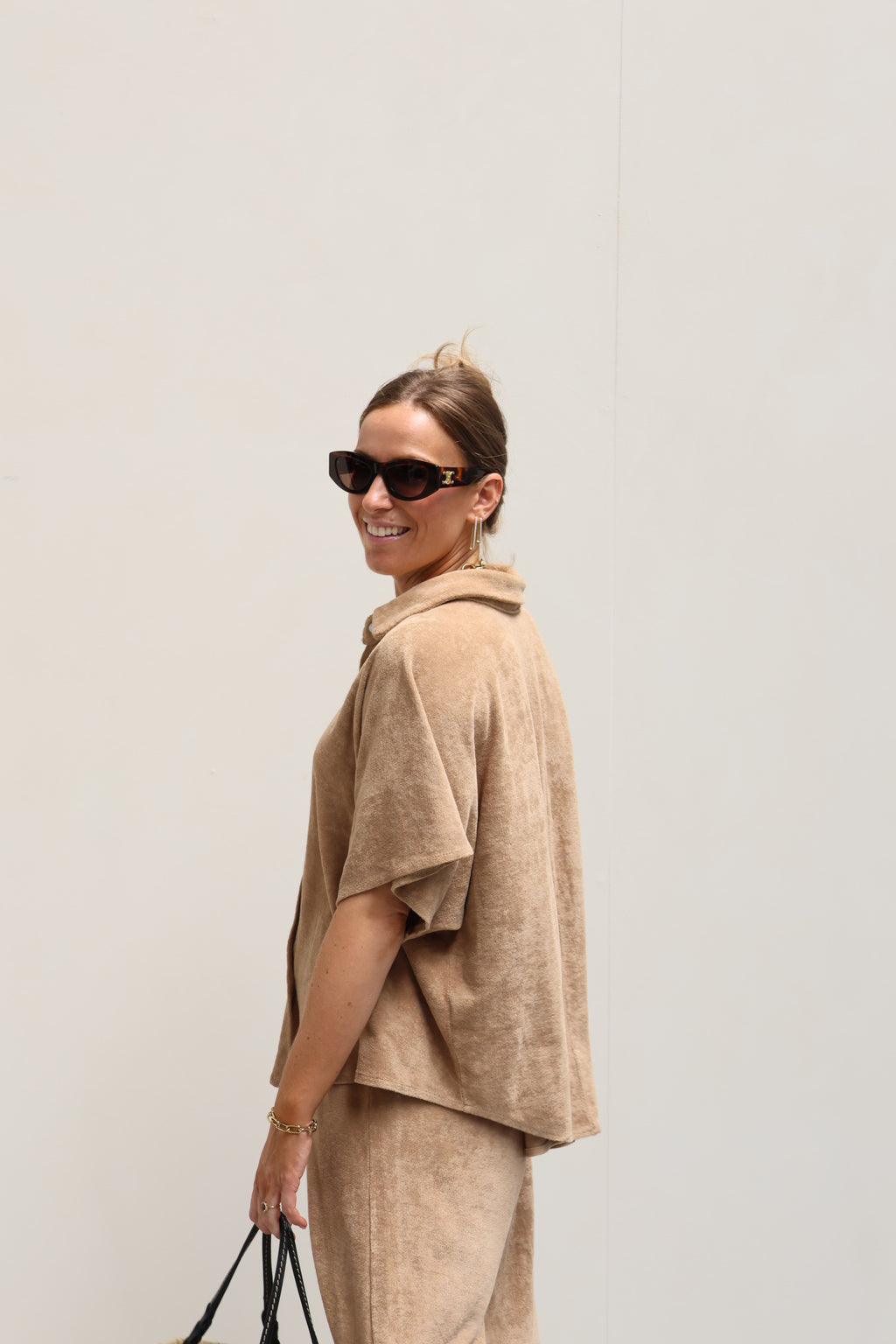 Celeste terry set camel