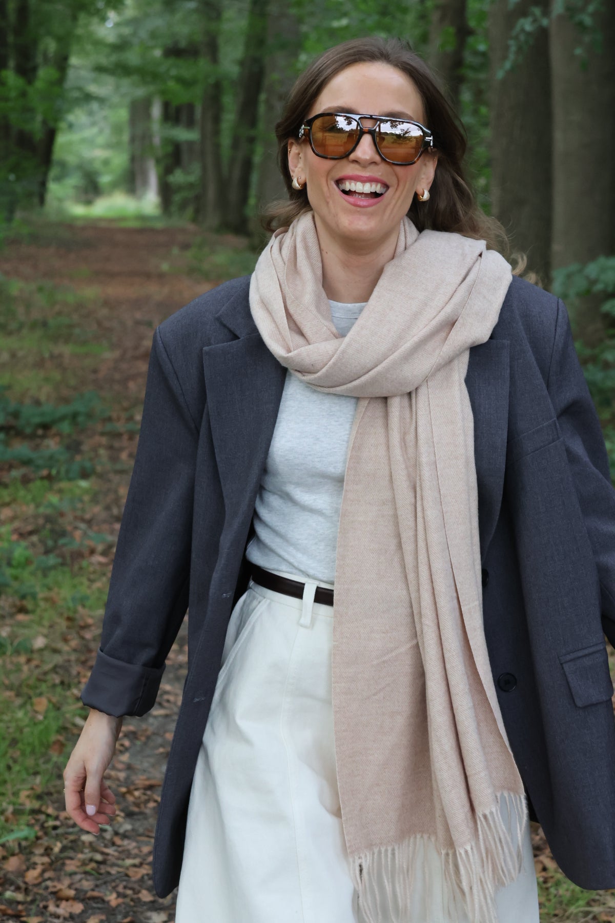 Tirza sjaal beige