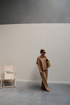 Celeste terry set camel