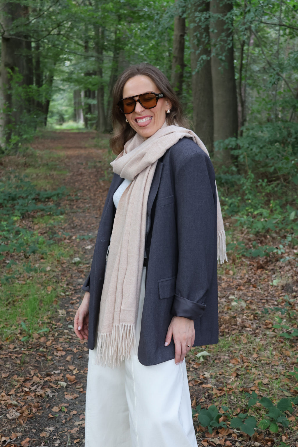 Tirza sjaal beige