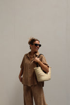 Celeste terry set camel