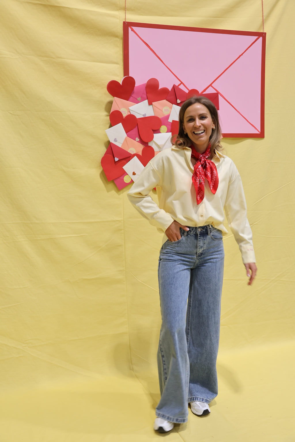 Je t'aime hemdje geel