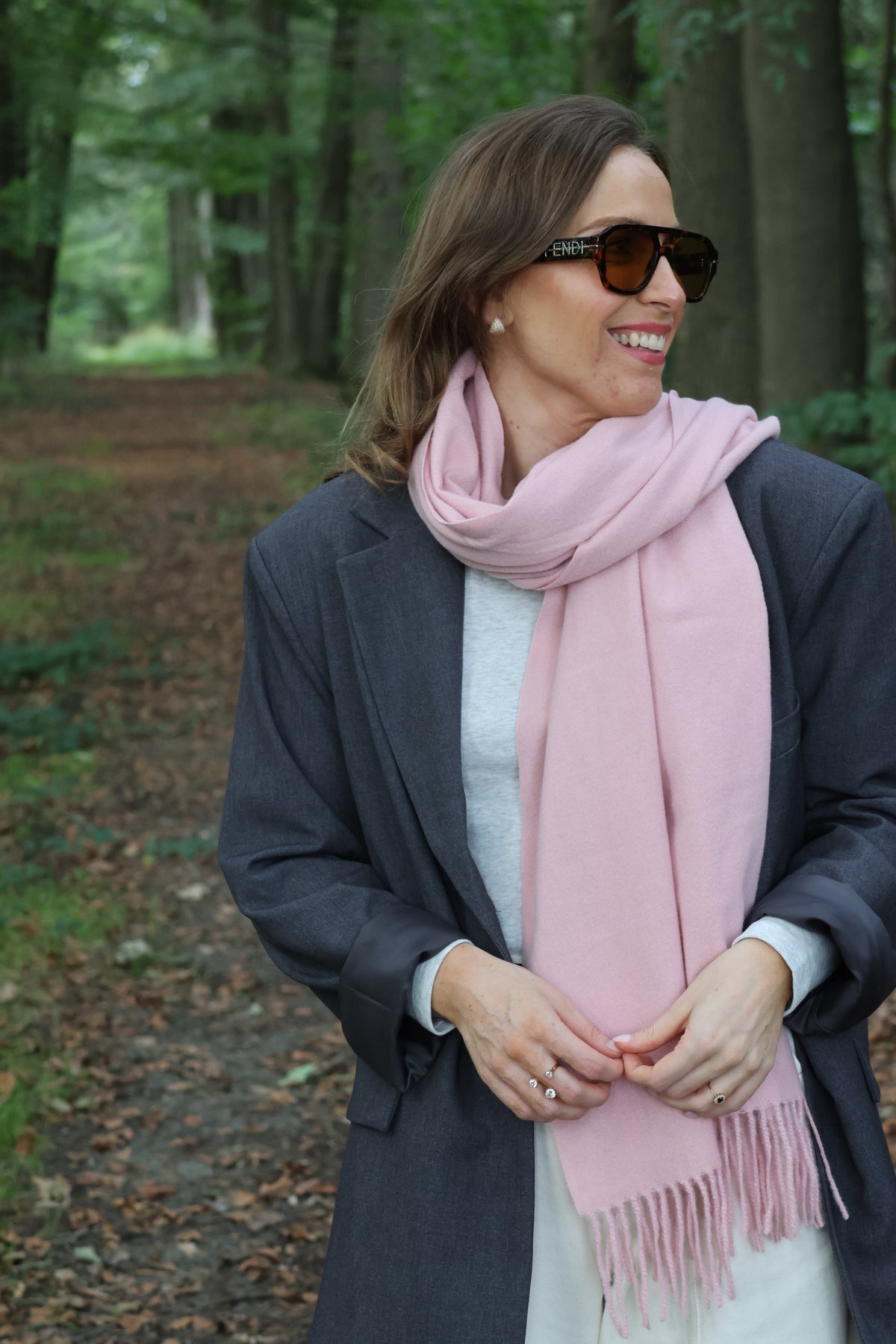 Tirza sjaal roze