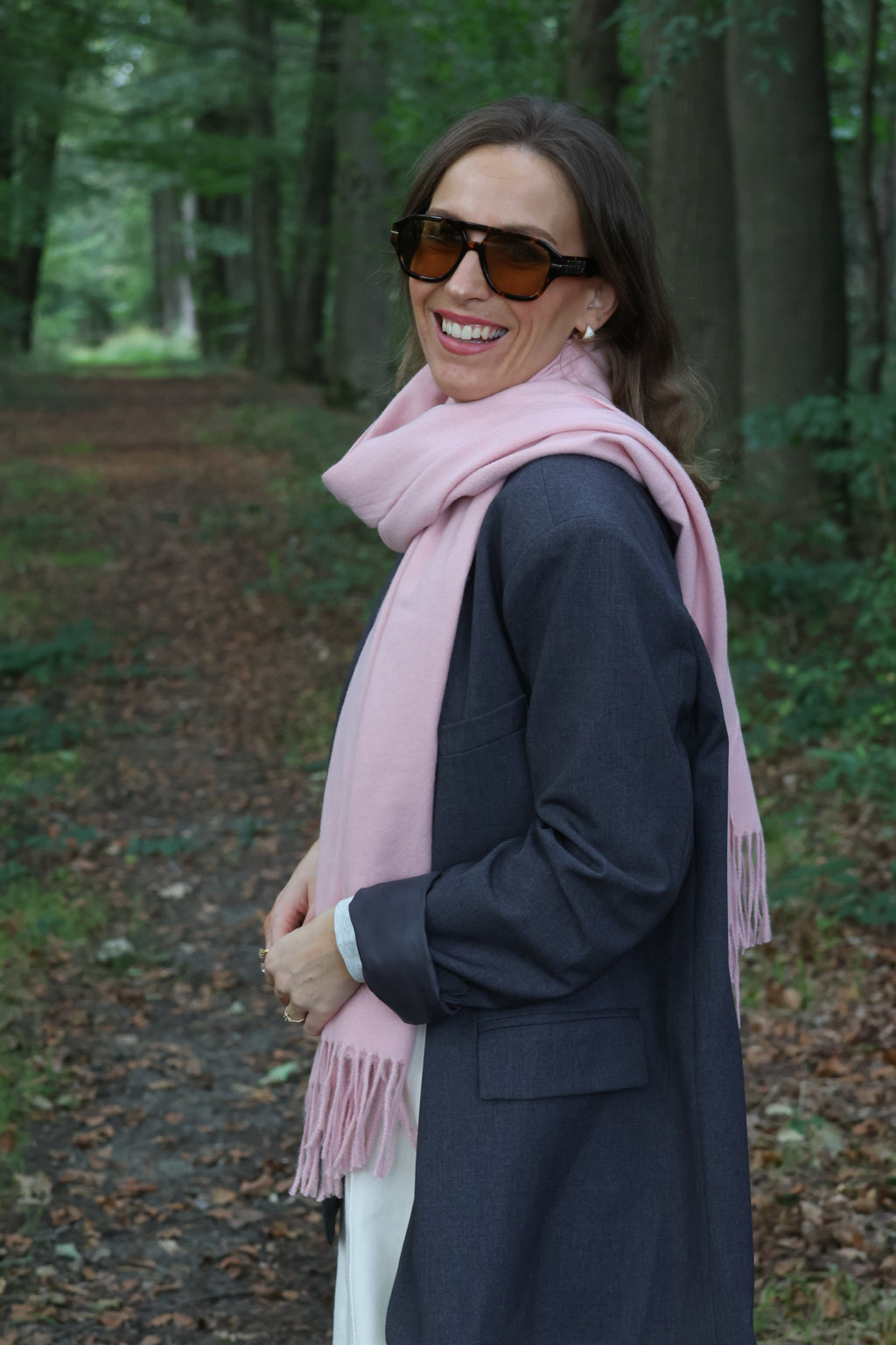 Tirza sjaal roze
