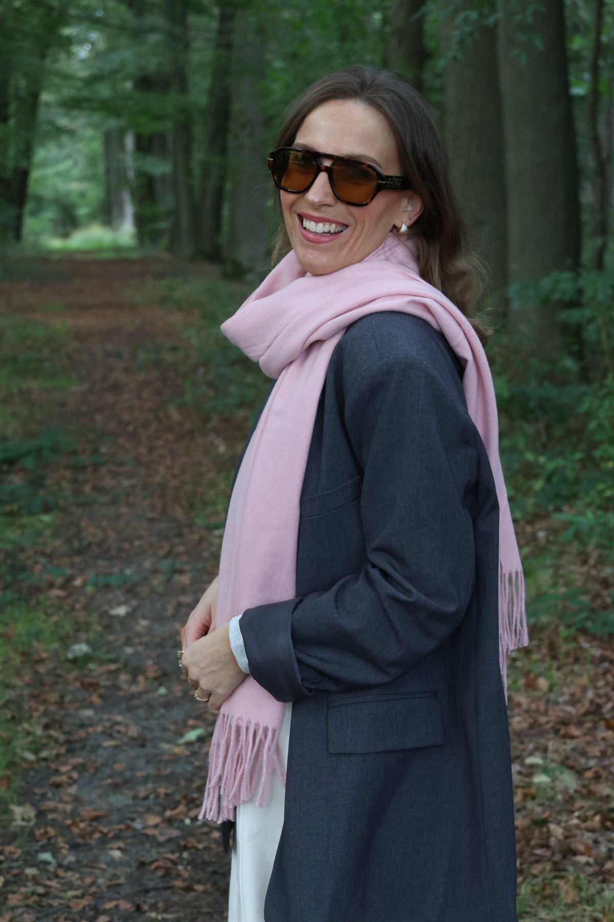 Tirza sjaal roze