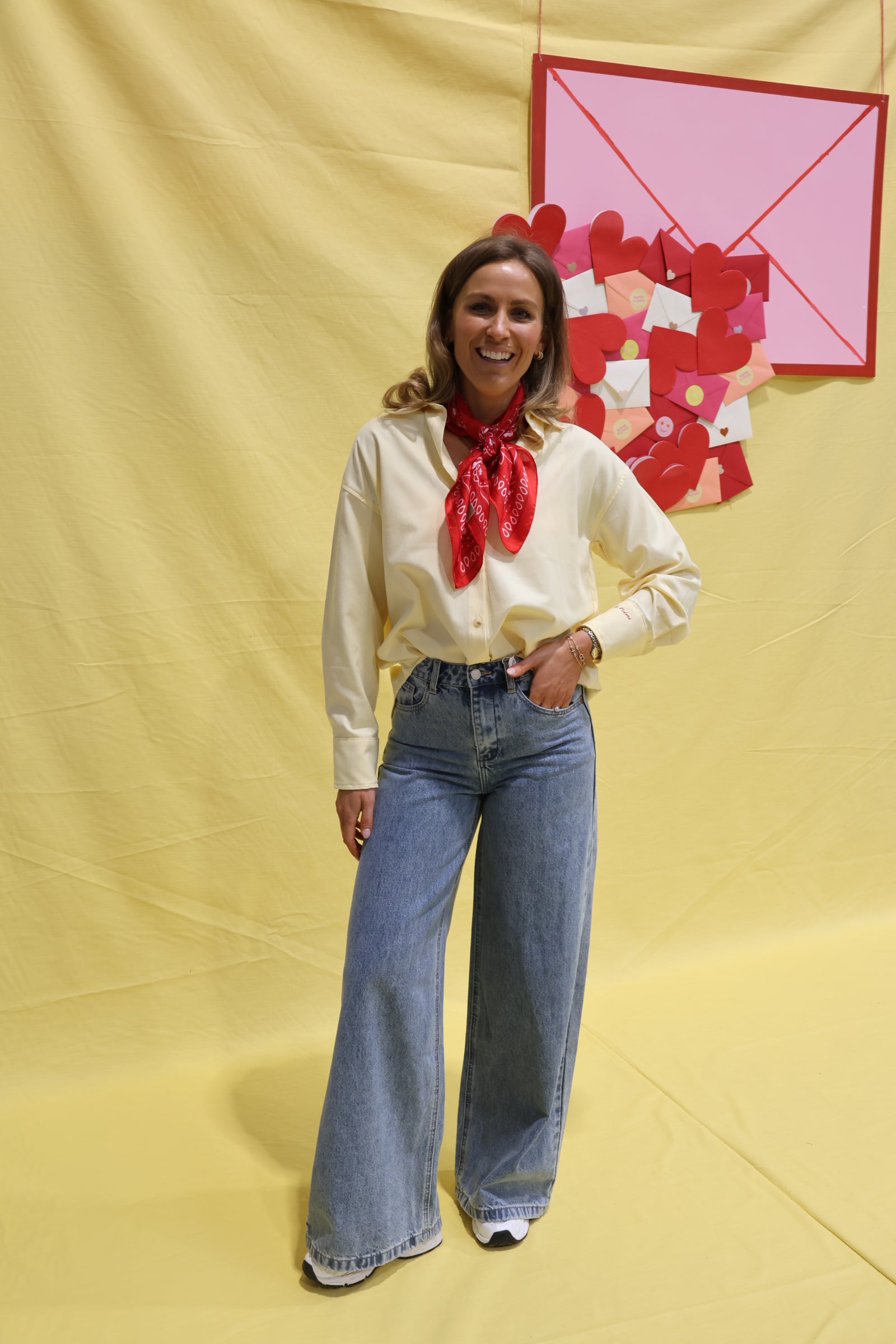 Je t'aime hemdje geel