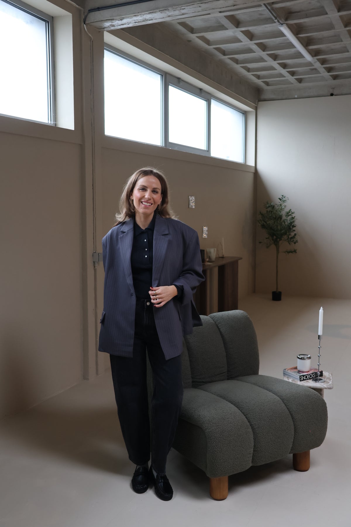 Willa geribde polotrui donkergrijs