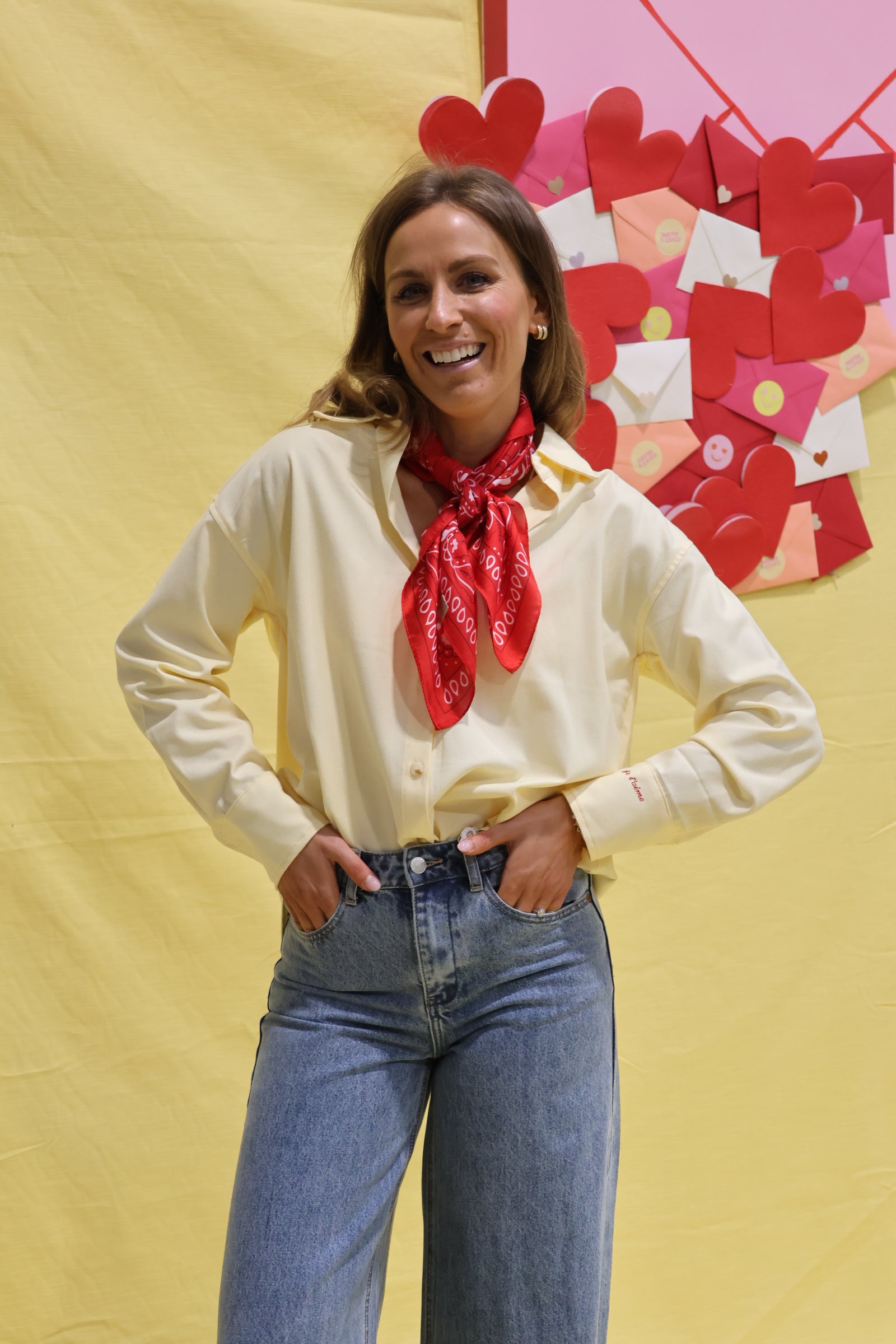 Je t'aime hemdje geel