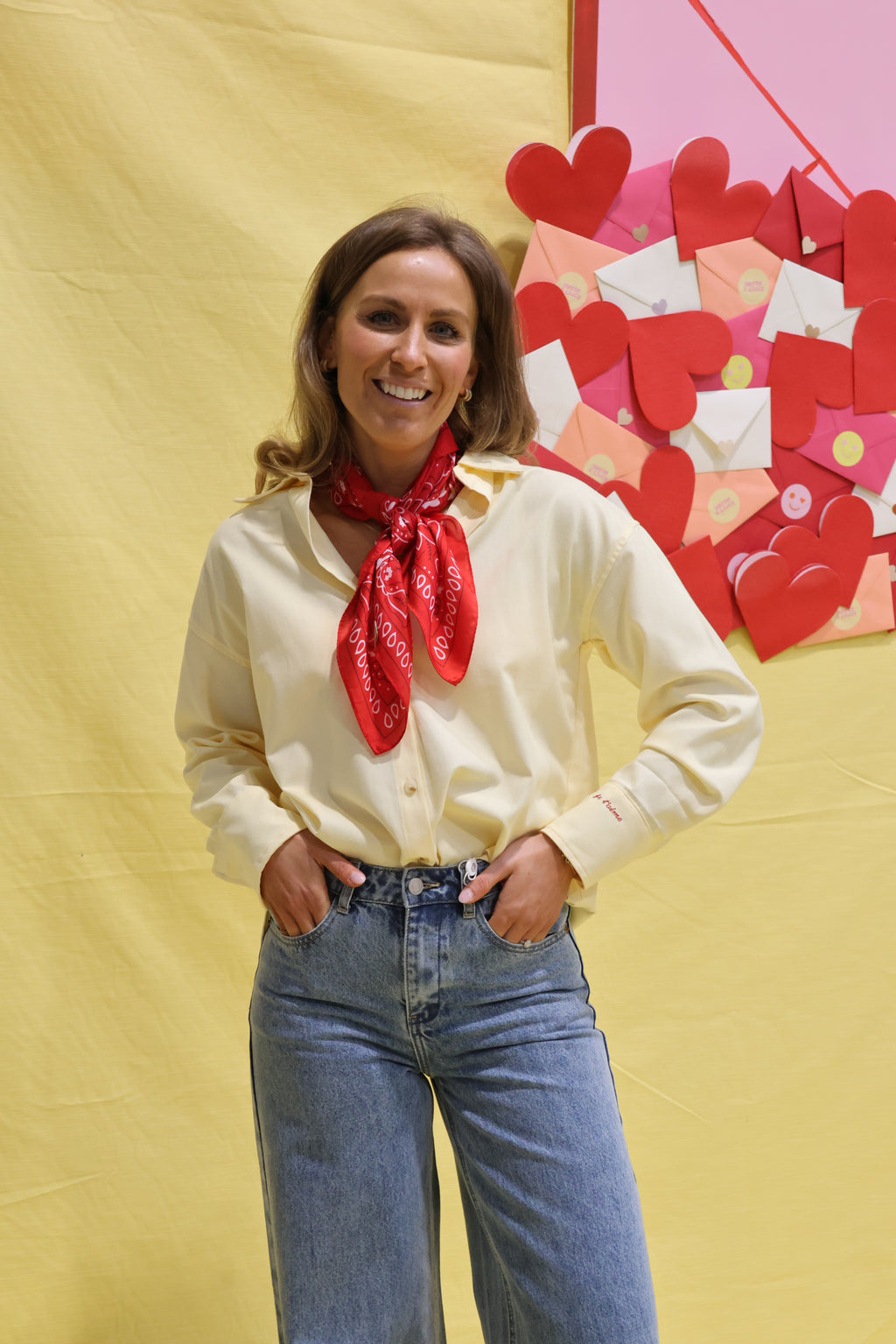 Je t'aime hemdje geel