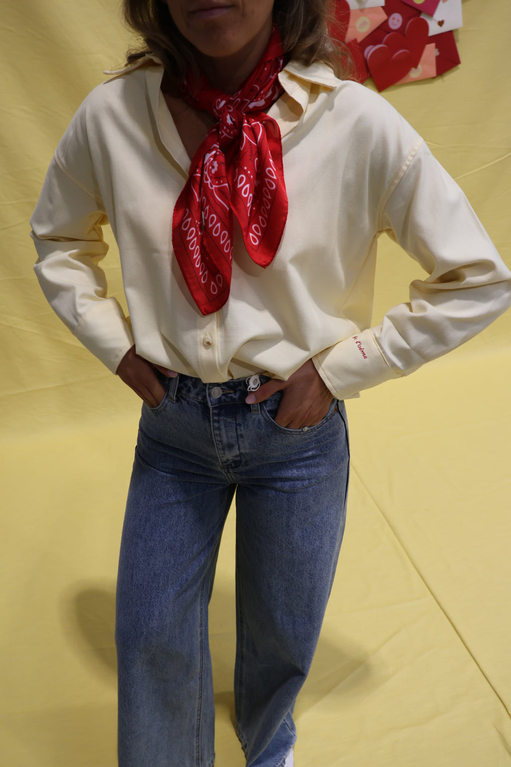 Je t'aime hemdje geel