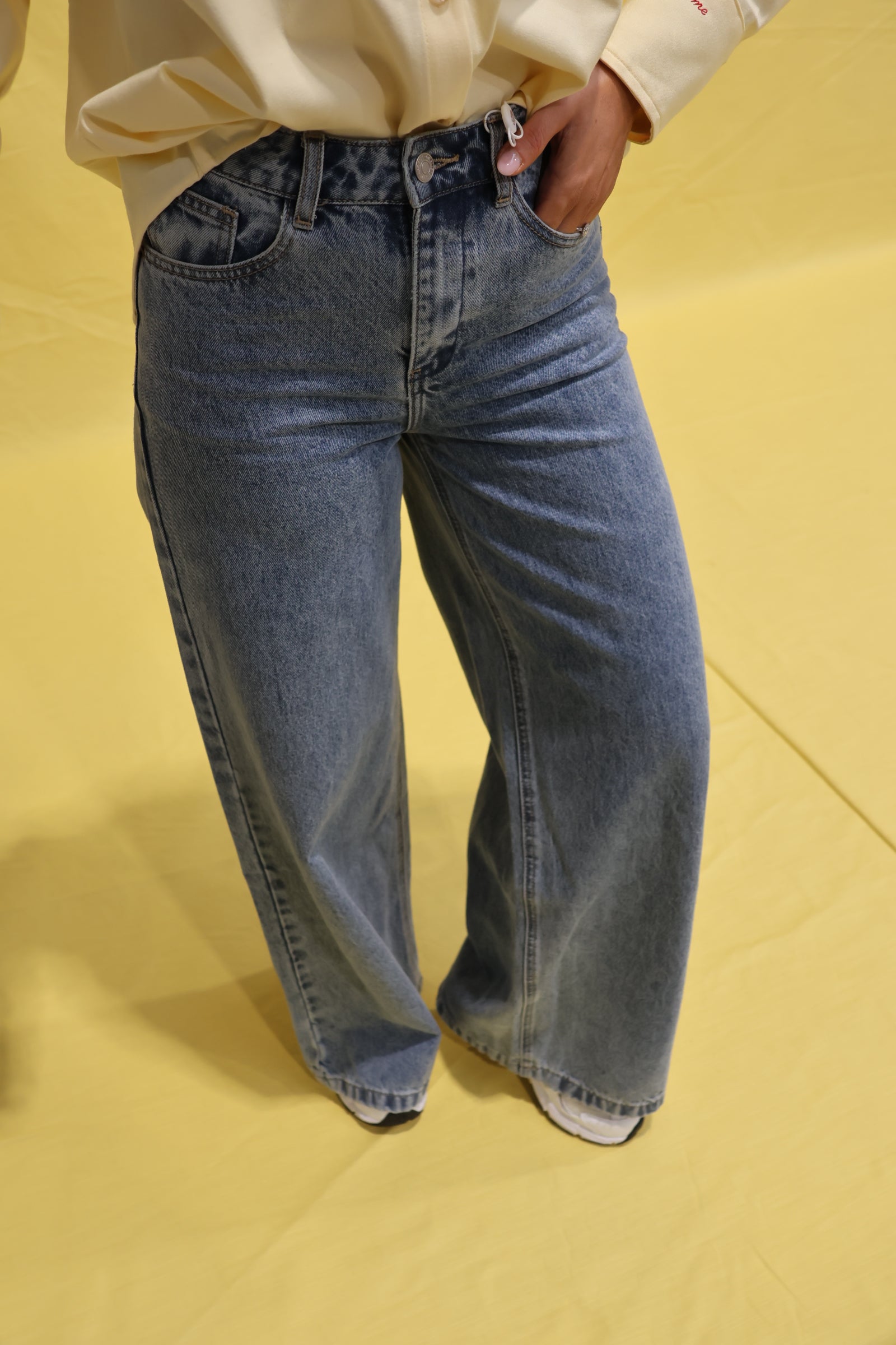 Gina palazzo denim jeans