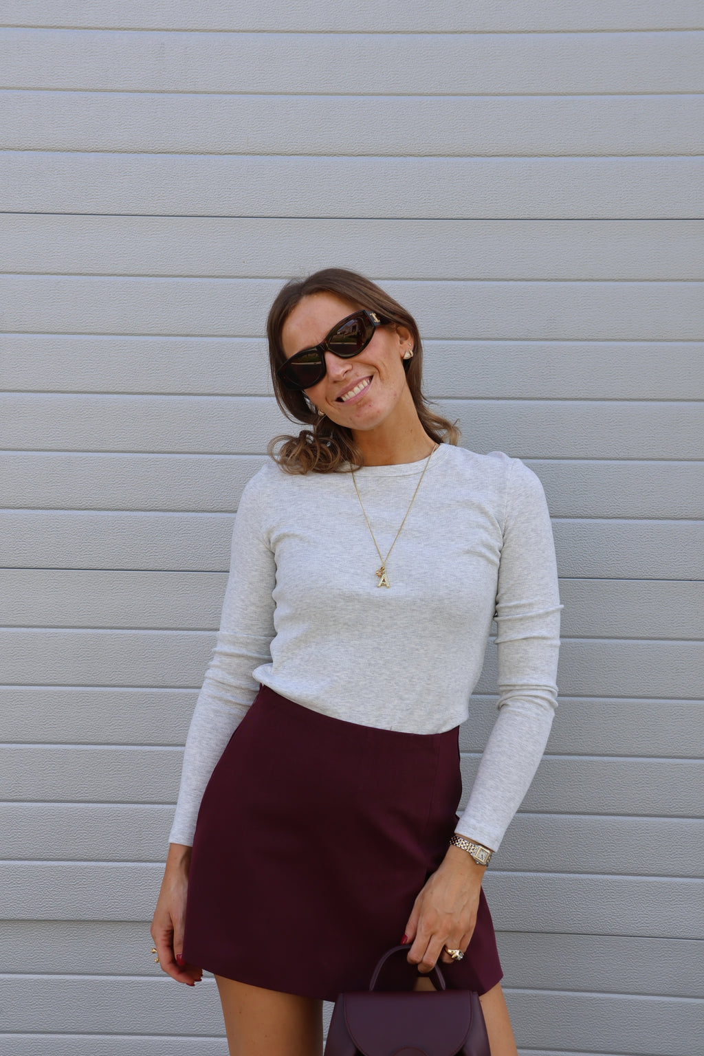 Macy skort bordeaux