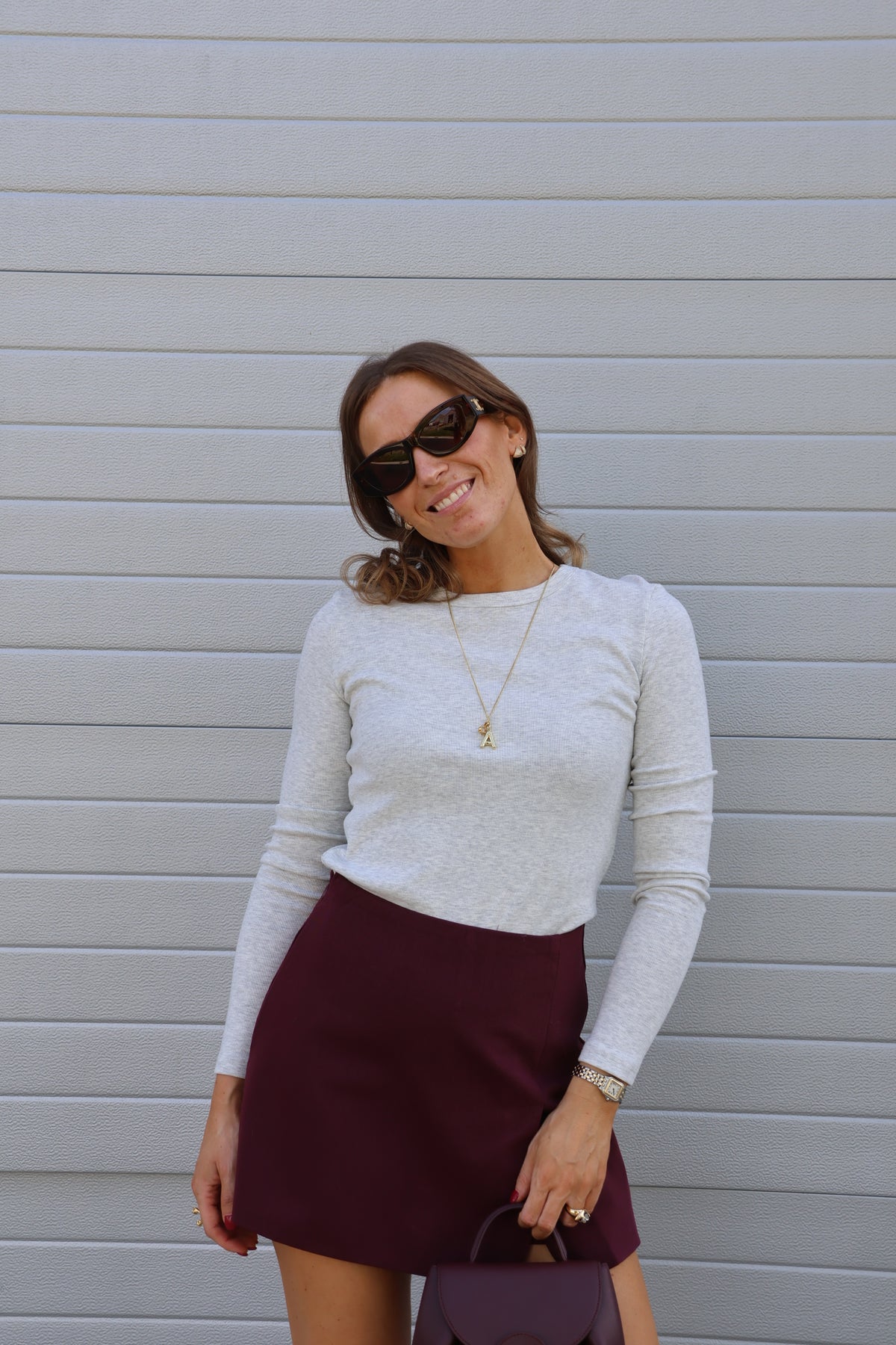 Macy skort bordeaux