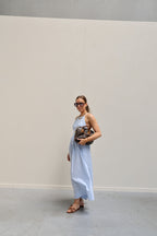 Colette maxi jurk lichtblauw