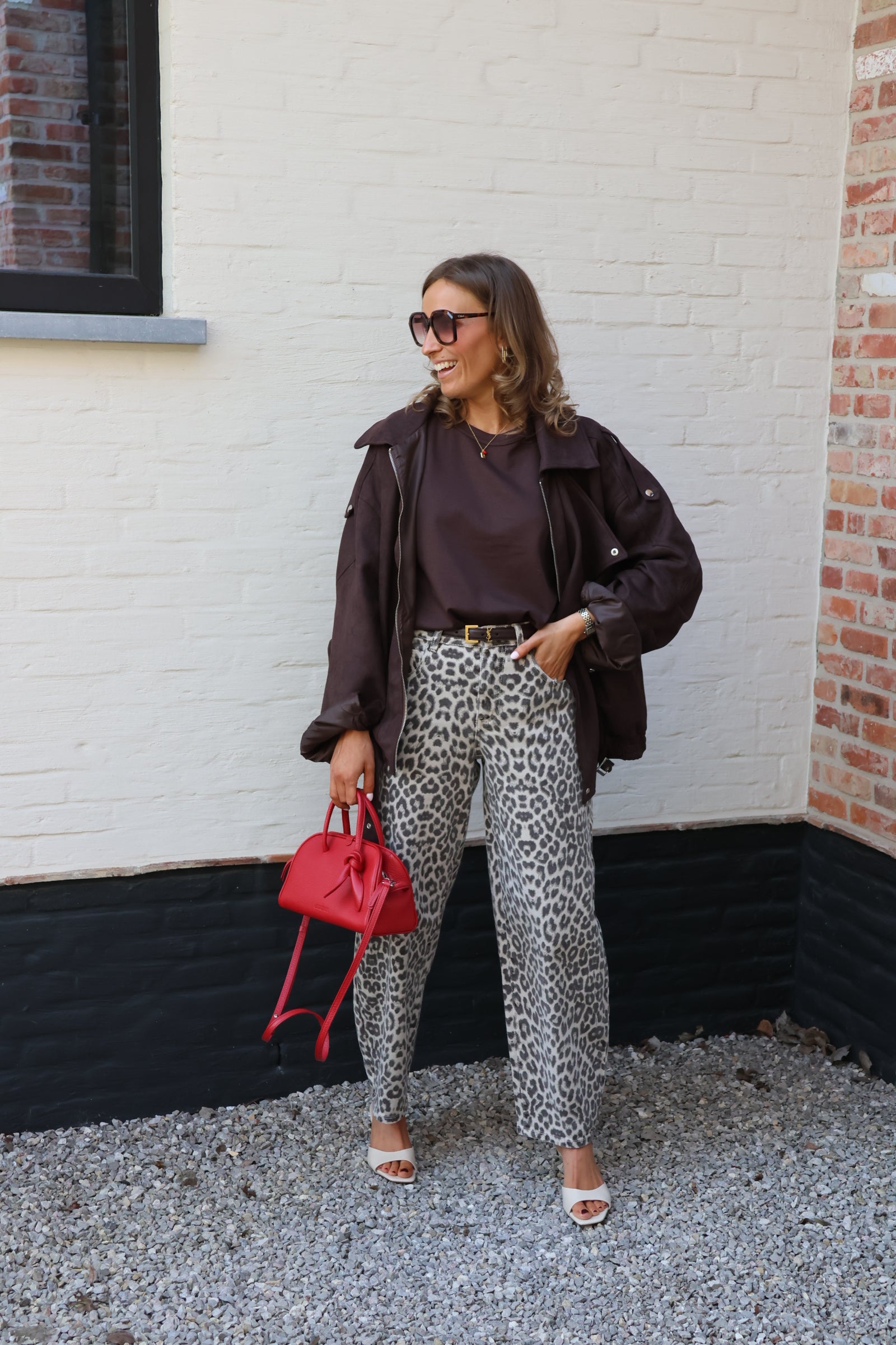 PRE-ORDER Cleo leopard balloon jeans